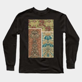 Abstract Floral Pattern Long Sleeve T-Shirt